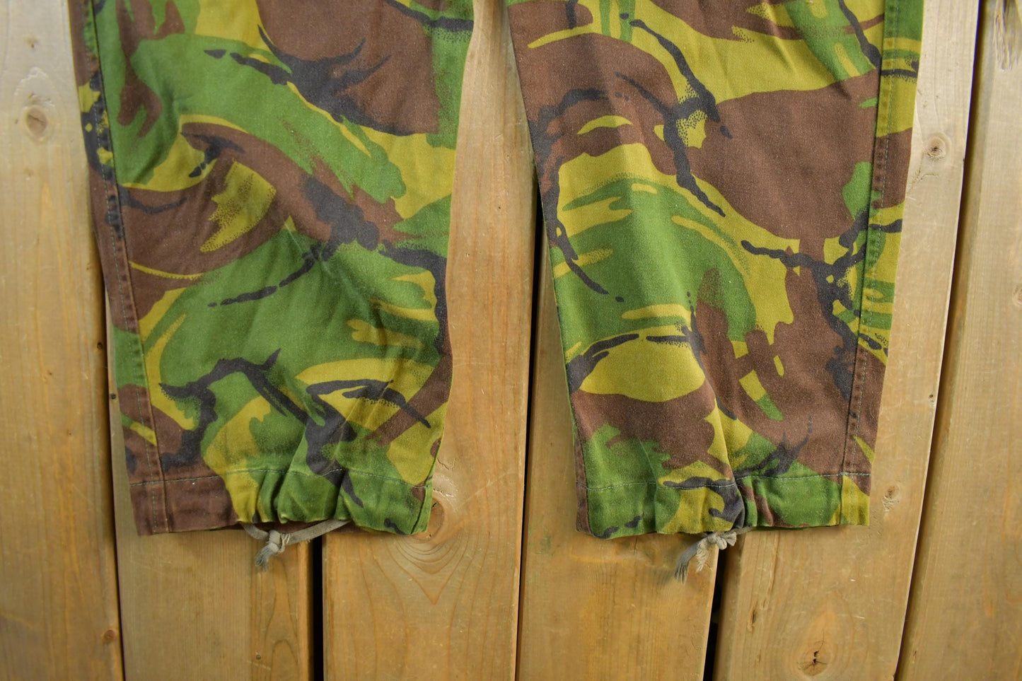 Vintage 1990s Military Woodland Camouflage Cargo Pocket Pants 35 x30 from propervintagecanada