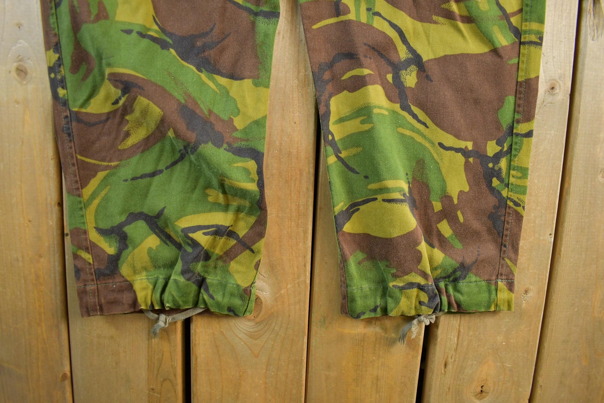 Vintage 1990s Military Woodland Camouflage Cargo Pocket Pants 35 x30 from propervintagecanada