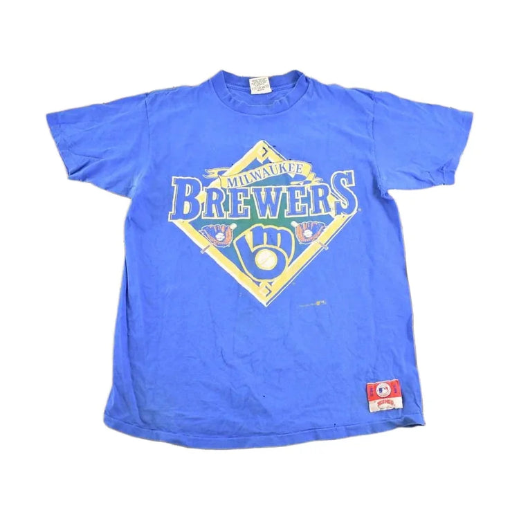 Vintage 1990s Milwaukee Brewers MLB T-Shirt Men's M from propervintagecanada