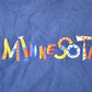 Vintage 1990s Minnesota Abstract Font Souvenir Single Stitch Graphic Print T-Shirt Made In USA Men's XL from propervintagecanada