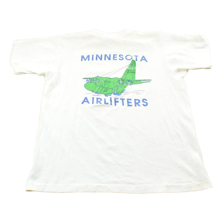Vintage 1990s Minnesota Air Lifters National Guard Single Stitch T-Shirt Mens L from propervintagecanada