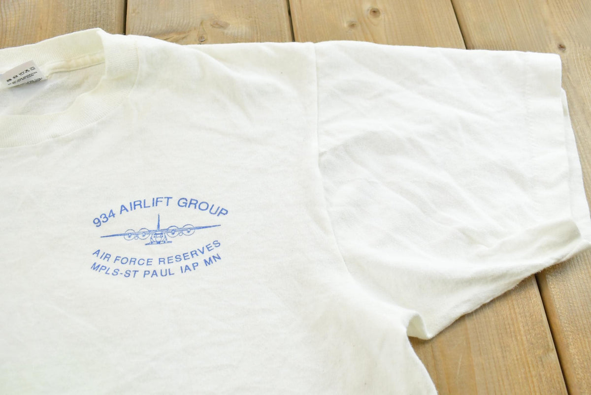 Vintage 1990s Minnesota Air Lifters National Guard Single Stitch T-Shirt Mens L from propervintagecanada