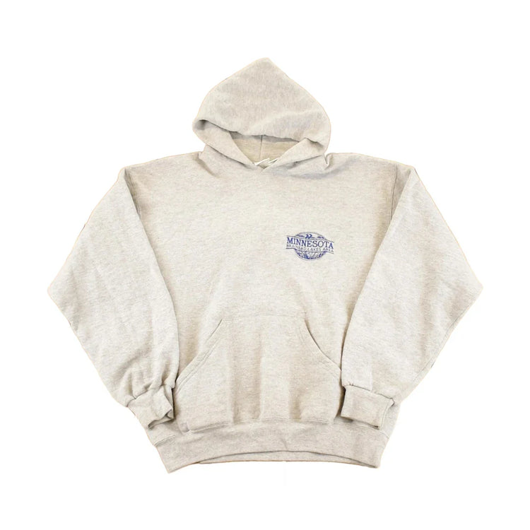 Vintage 1990s Minnesota Brainerd Lakes Souvenir Hoodie Sweatshirt Men's L from propervintagecanada