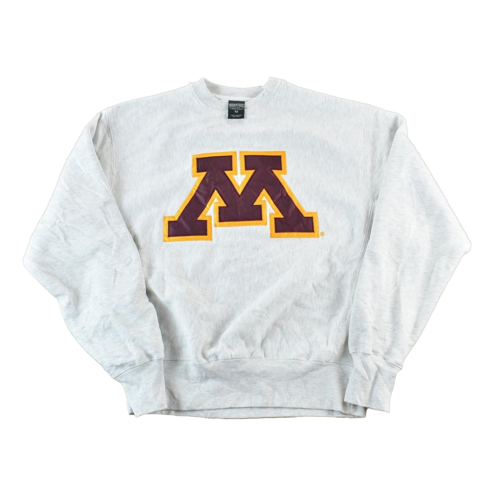 Vintage 1990s Minnesota Cross Grain University Embroidered Crewneck Men's M from propervintagecanada
