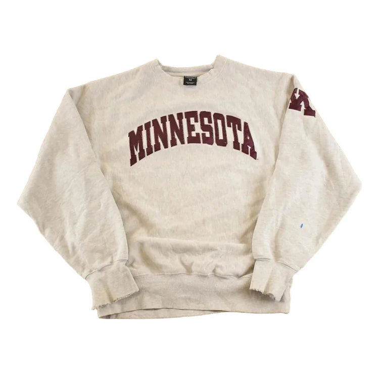 Vintage 1990s Minnesota Crossgrain Spellout Souvenir Crewneck Sweatshirt Men's M from propervintagecanada