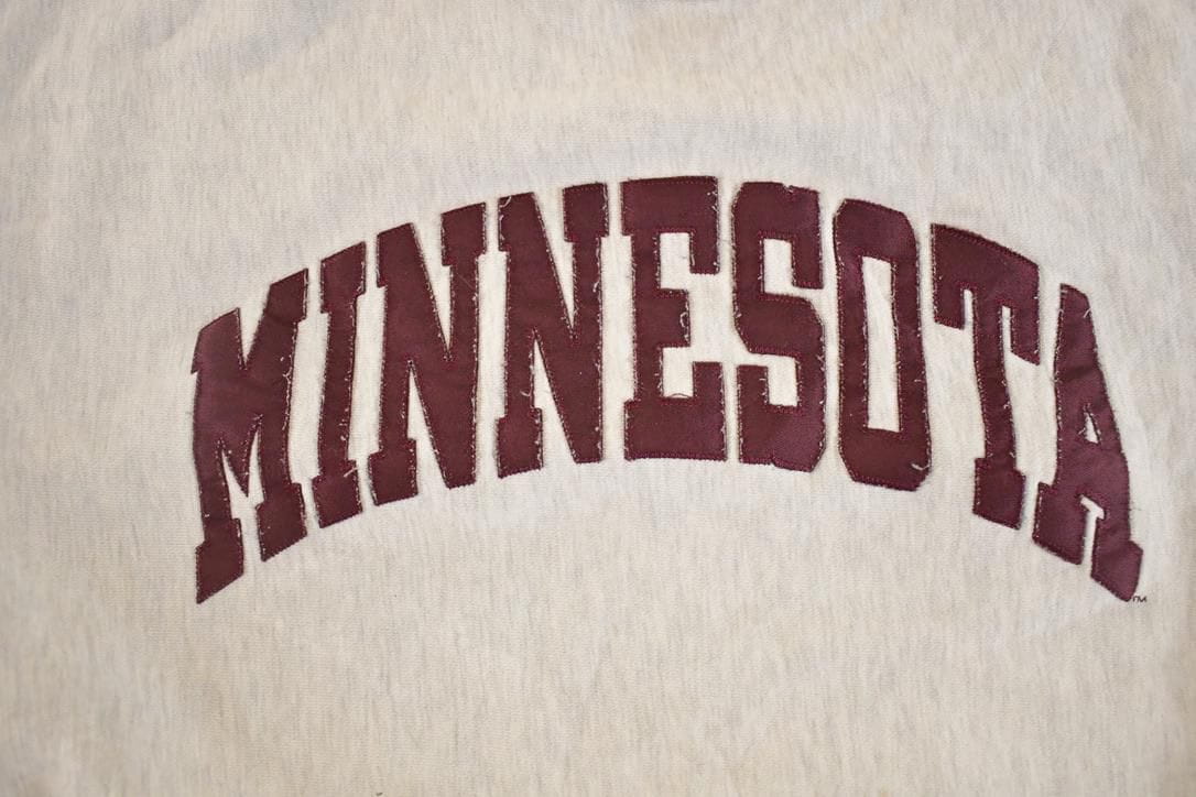Vintage 1990s Minnesota Crossgrain Spellout Souvenir Crewneck Sweatshirt Men's M from propervintagecanada