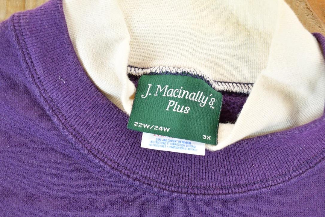 Vintage 1990s Minnesota Cute Embroidered M Double Collar Crew Neck Sweater Men's XL from propervintagecanada