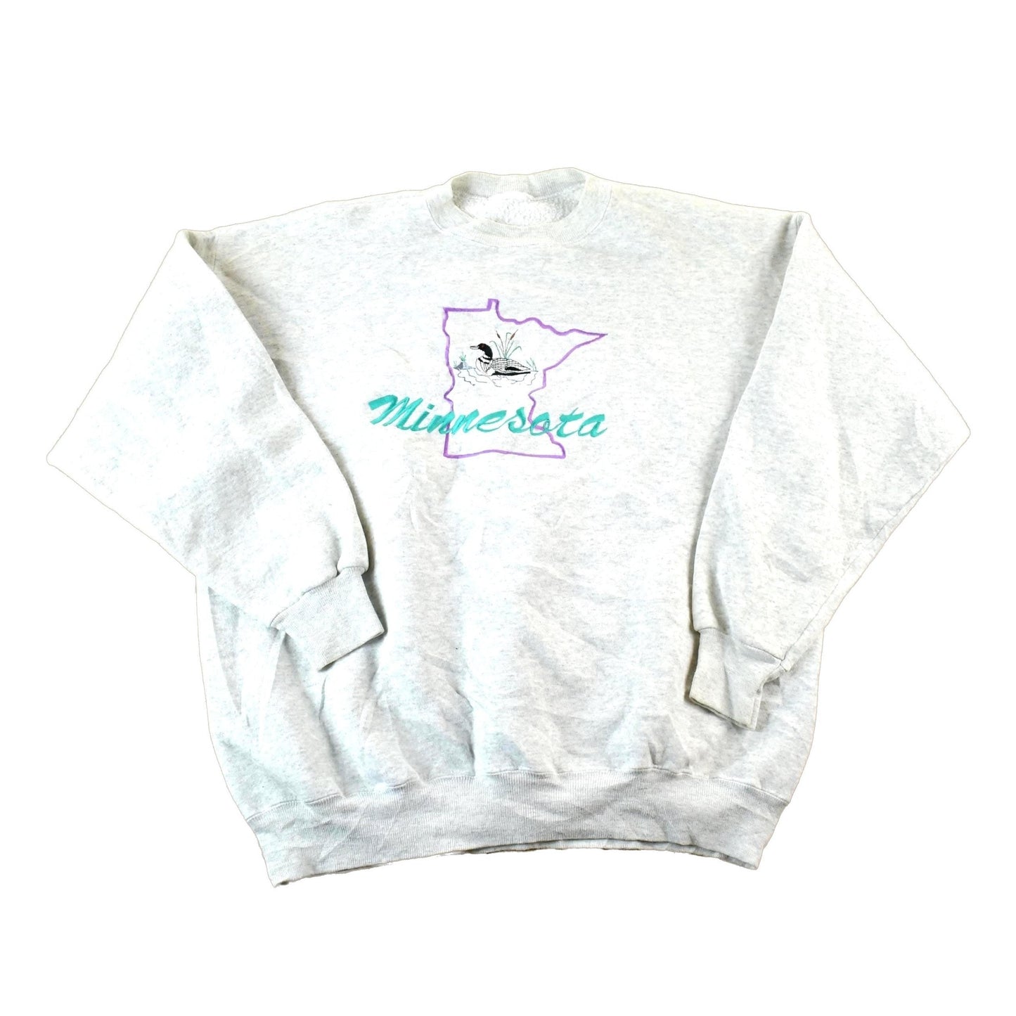 Vintage 1990s Minnesota Ducks Souvenir Embroidered Crewneck Sweatshirt Men's XL from propervintagecanada