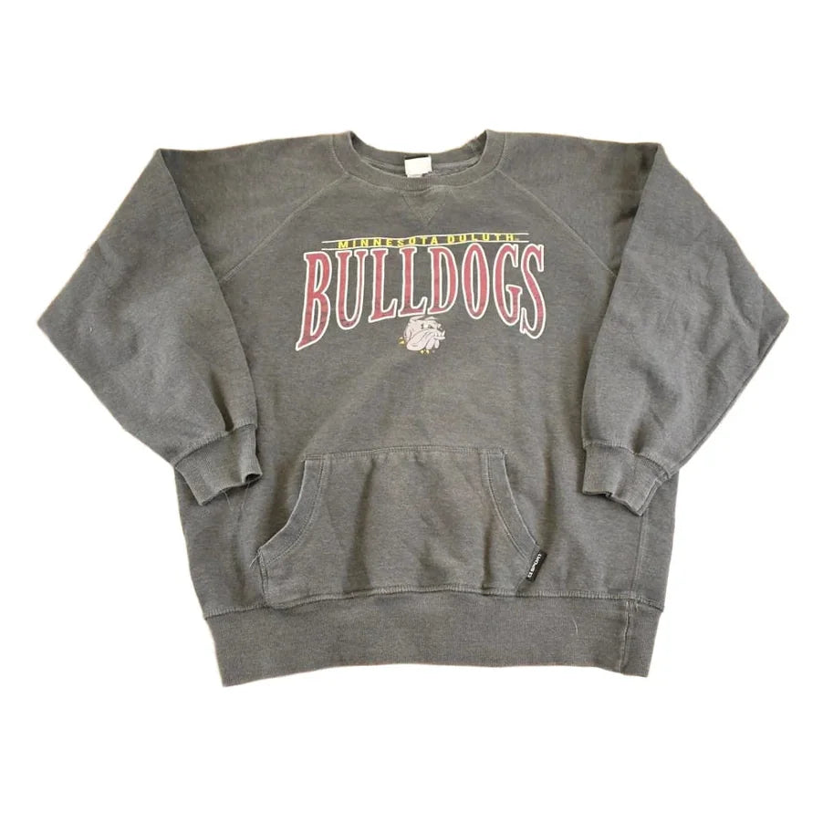 Vintage 1990s Minnesota Duluth Bulldogs Crewneck Sweatshirt Men's L from propervintagecanada