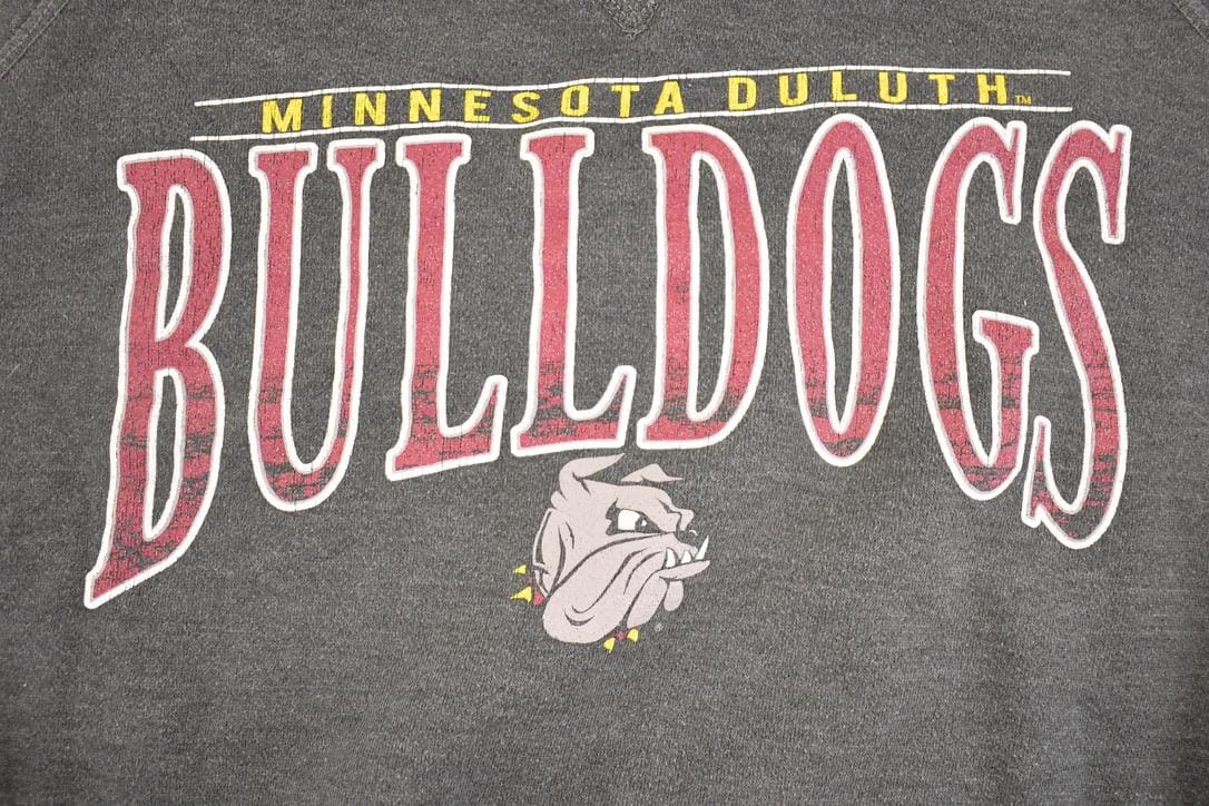Vintage 1990s Minnesota Duluth Bulldogs Crewneck Sweatshirt Men's L from propervintagecanada