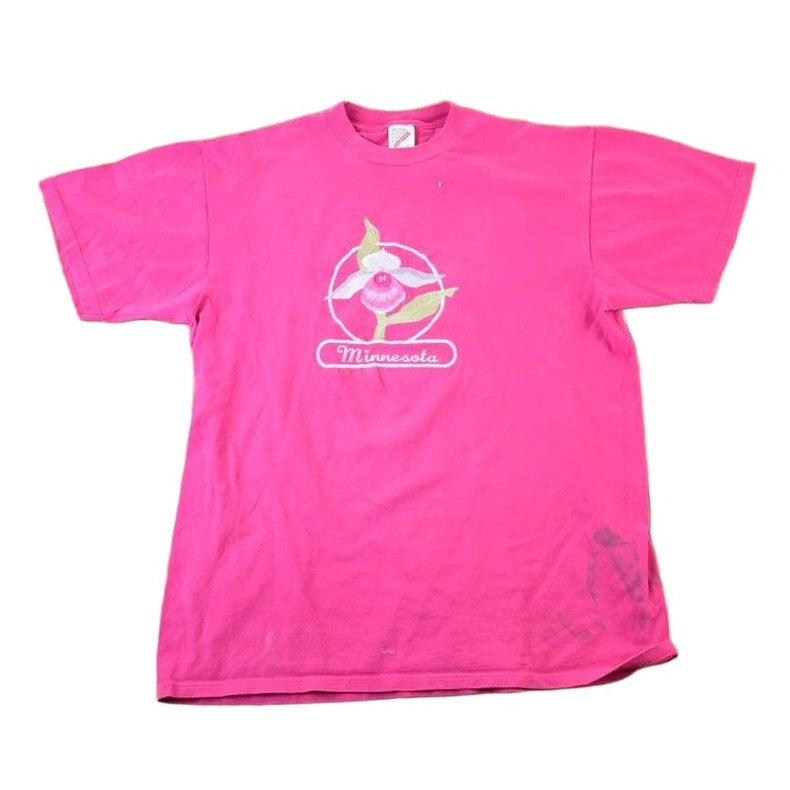 Vintage 1990s Minnesota Floral Souvenir Single Stitch Graphic Print T-Shirt Made In USA Men's Large from propervintagecanada