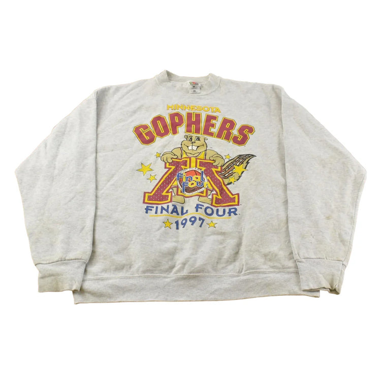 Vintage 1990s Minnesota Golden Gophers Basketball Collegiate Crewneck Sweatshirt Men's XL from propervintagecanada