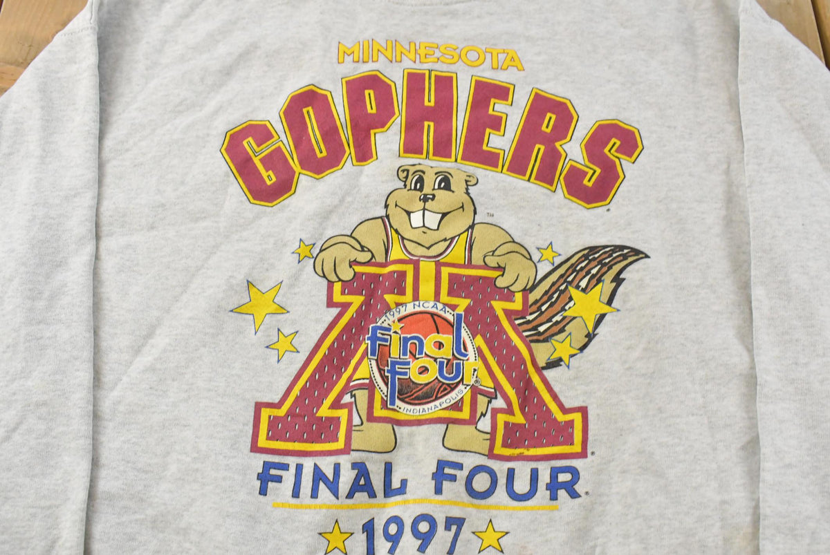 Vintage 1990s Minnesota Golden Gophers Basketball Collegiate Crewneck Sweatshirt Men's XL from propervintagecanada