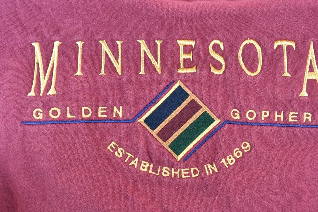Vintage 1990s Minnesota Golden Gophers Jansport University Collegiate Crewneck Men's 2XL from propervintagecanada