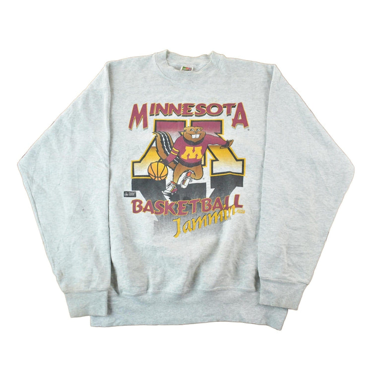 Vintage 1990s Minnesota Golden Gophers University Basketball Collegiate Crewneck Men's XL from propervintagecanada