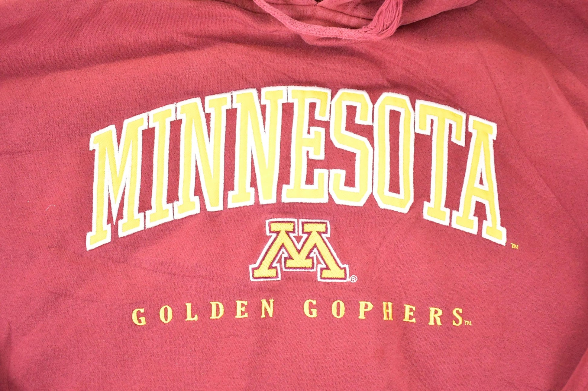 Vintage 1990s Minnesota Golden Gophers University Hoodie Mens L from propervintagecanada