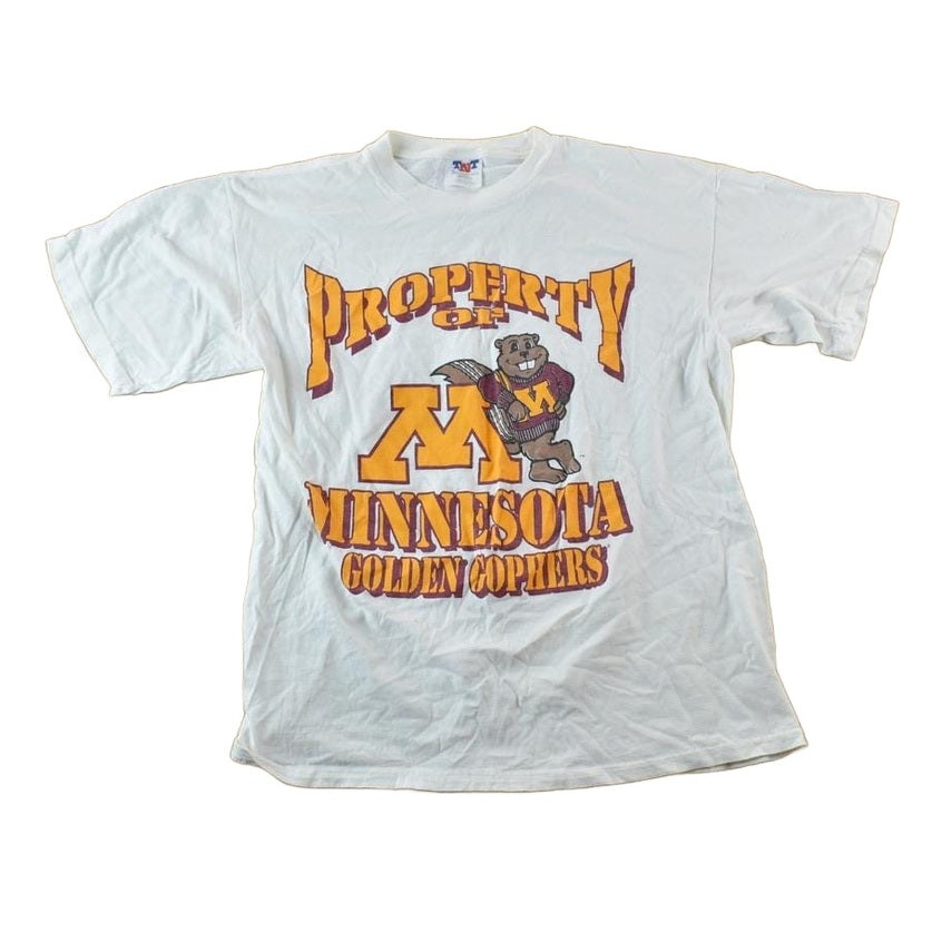 Vintage 1990s Minnesota Gophers Golden Gophers University Collegiate T-Shirt Men's Large from propervintagecanada