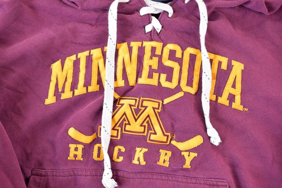 Vintage 1990s Minnesota Hockey University Hoodie Women's S from propervintagecanada