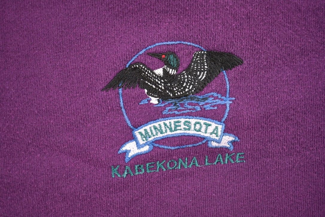 Vintage 1990s Minnesota Kabekona Lake Crewneck Sweatshirt Men's XL from propervintagecanada