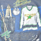 Vintage 1990s Minnesota North Stars NHL Graphic T-Shirt Made In USA Youth L from propervintagecanada