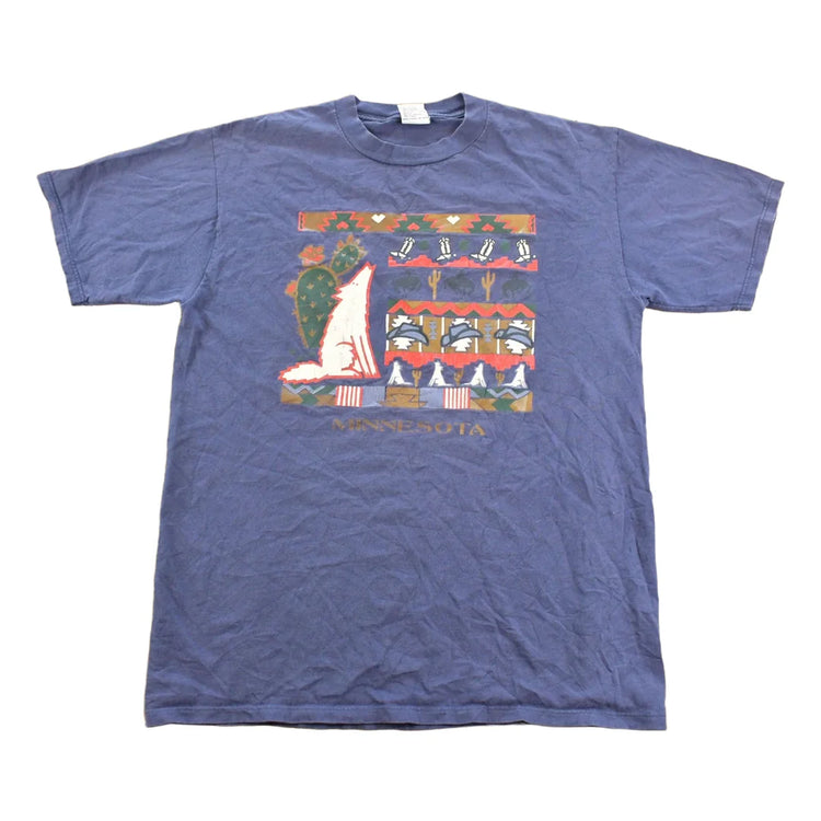 Vintage 1990s Minnesota Southwestern Souvenir Travel Graphic T Shirt Men's M from propervintagecanada