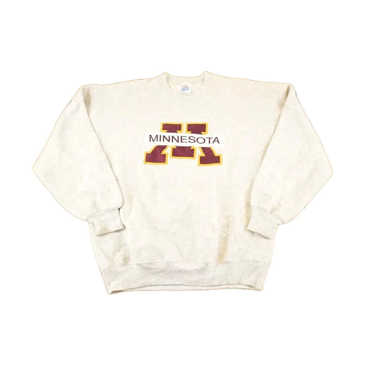 Vintage 1990s Minnesota Souvenir Embroidered Crewneck Sweatshirt Men's L from propervintagecanada