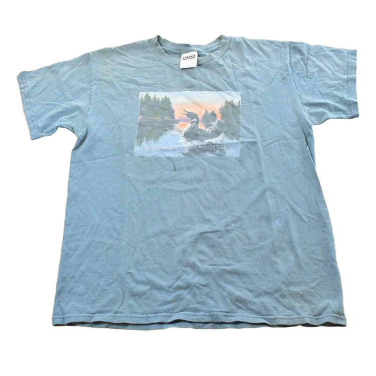 Vintage 1990s Minnesota State Lottery Loon T-Shirt Men's Large from propervintagecanada