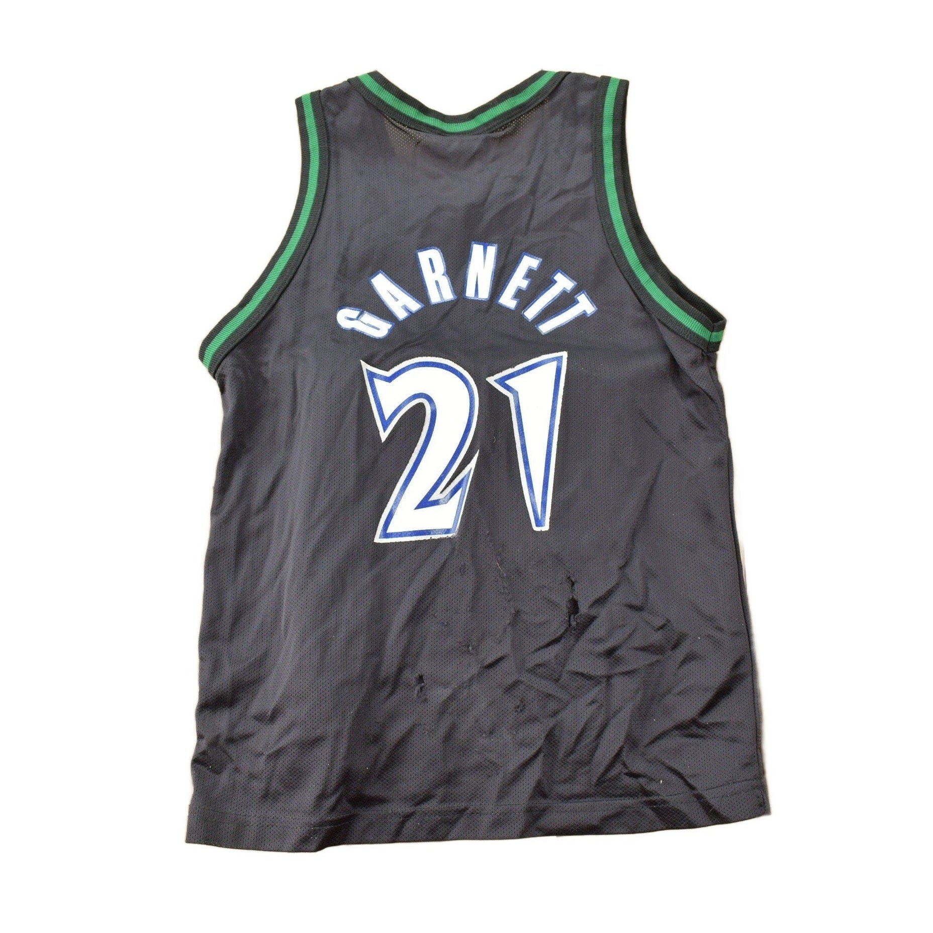 Vintage 1990s Minnesota Timberwolves NBA Kevin Garnett Basketball Jersey / Champion Basketball Jersey / 90s Jersey / Youth Size from propervintagecanada