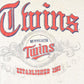Vintage 1990s Minnesota Twins Gothic Font MLB T-Shirt Men's M from propervintagecanada