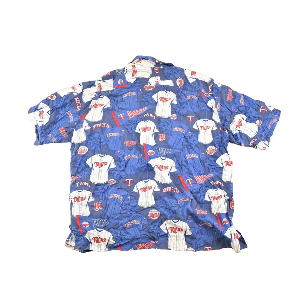 Vintage 1990s Minnesota Twins MLB Button Up Shirt Men's XL from propervintagecanada