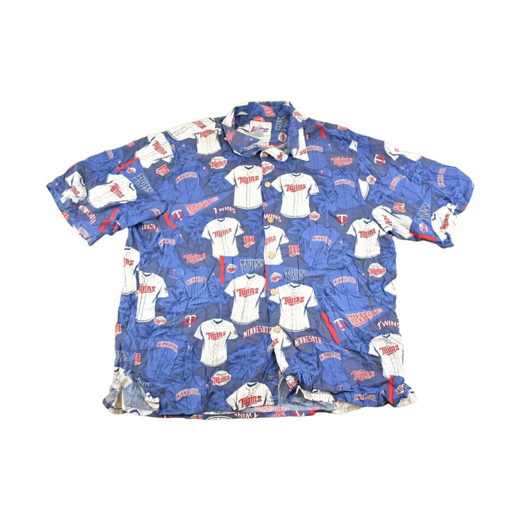 Vintage 1990s Minnesota Twins MLB Button Up Shirt Men's XL from propervintagecanada