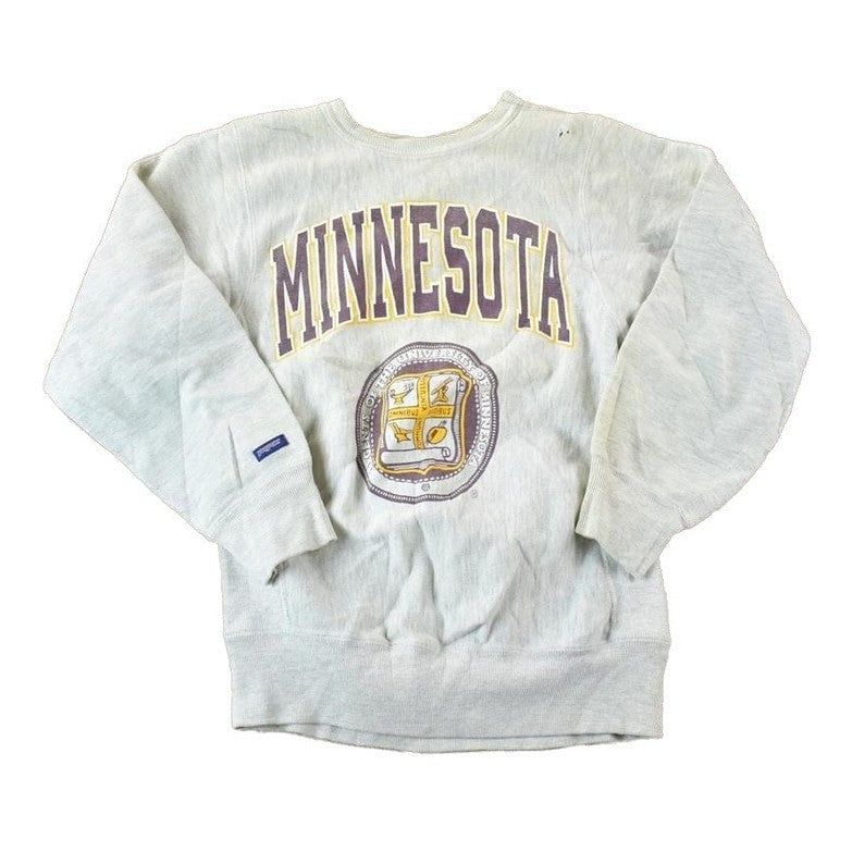 Vintage 1990s Minnesota University Jansport Cross Grain Collegiate Crewneck Made In USA Men's Small from propervintagecanada