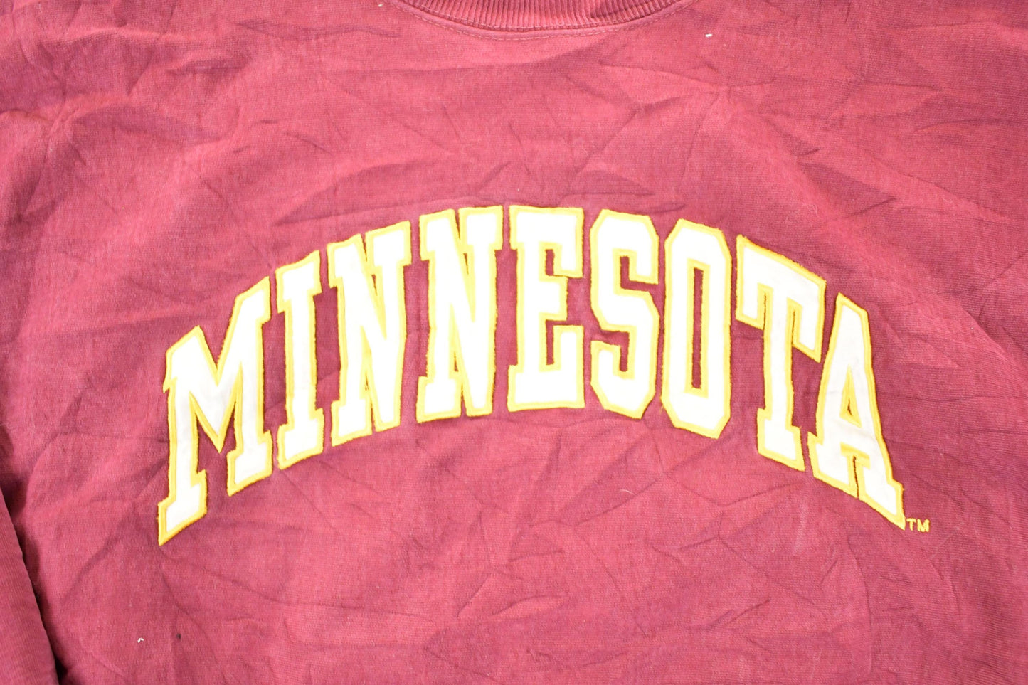 Vintage 1990s Minnesota University Steve And Barry's Crossgrain Crew Neck Sweater Men's L from propervintagecanada