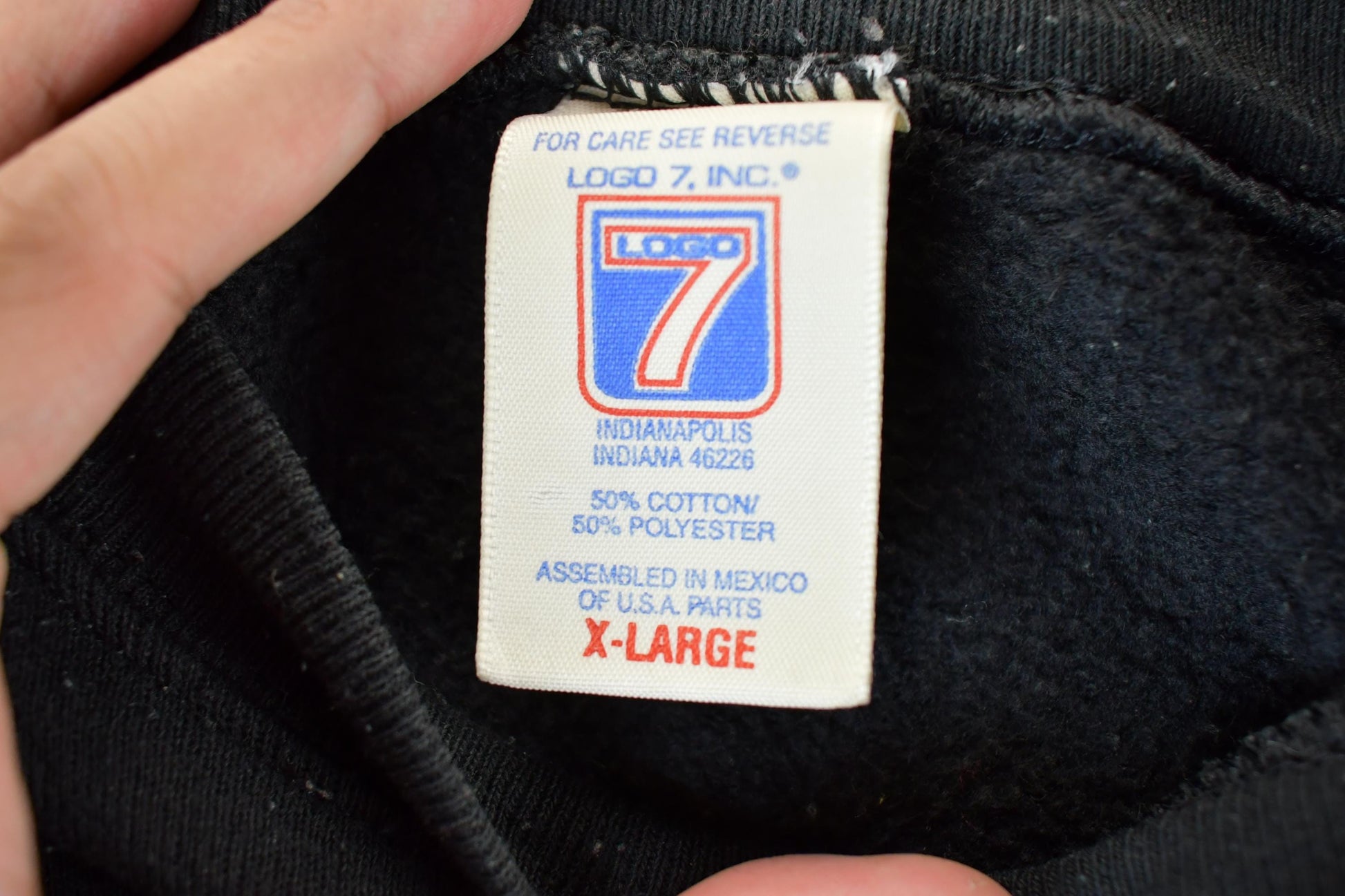 Vintage 1990s Minnesota Viking NFL Three Deep Graphic Crewneck Sweatshirt Men's XL from propervintagecanada