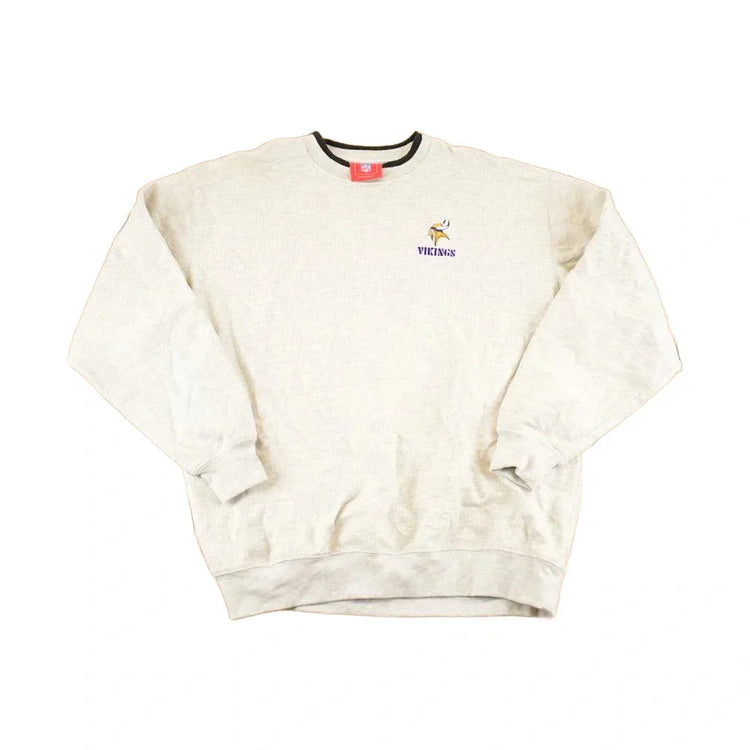 Vintage 1990s Minnesota Vikings Crew Neck Sweatshirt Men's XL from propervintagecanada