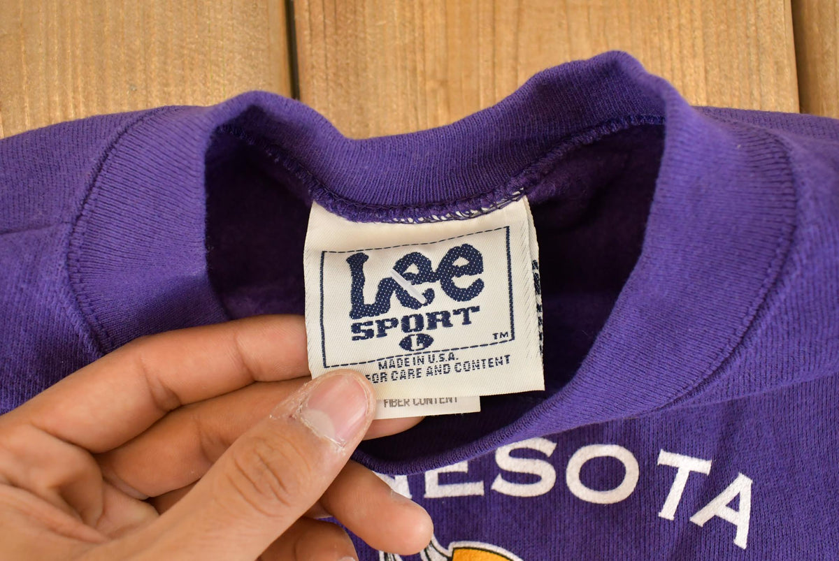 Vintage 1990s Minnesota Vikings Crewneck Sweatshirt Men's S from propervintagecanada