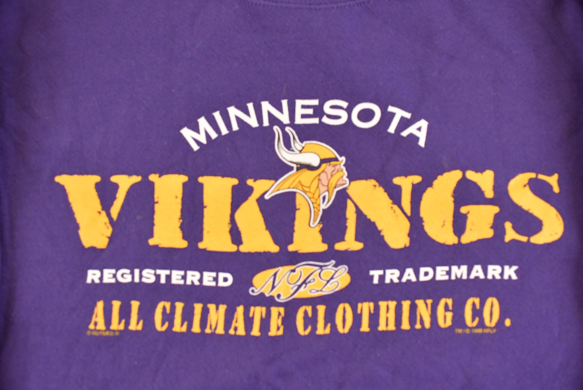 Vintage 1990s Minnesota Vikings Crewneck Sweatshirt Men's S from propervintagecanada