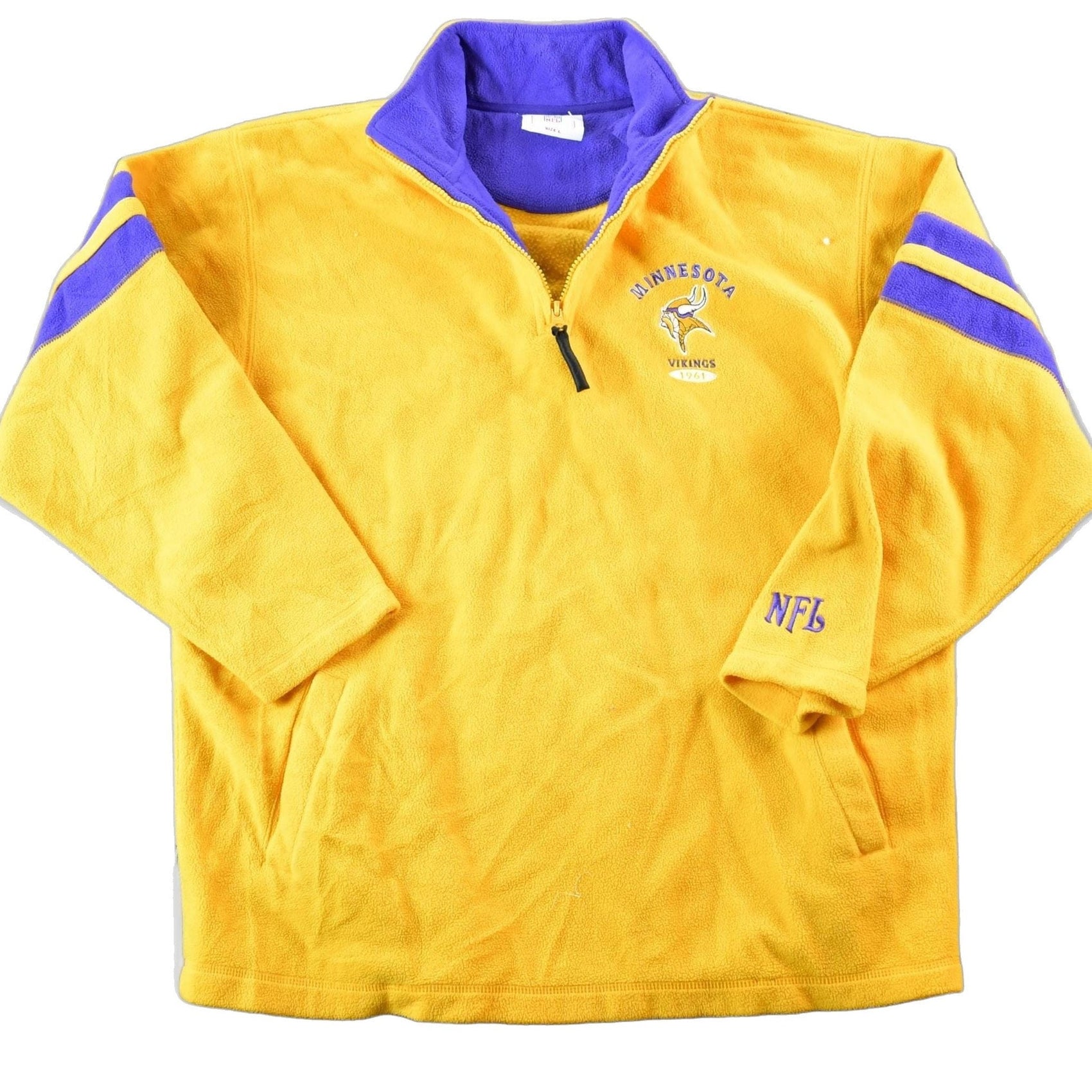 Vintage 1990s Minnesota Vikings Fleece Outdoorsman NFL Sweater Mens L from propervintagecanada