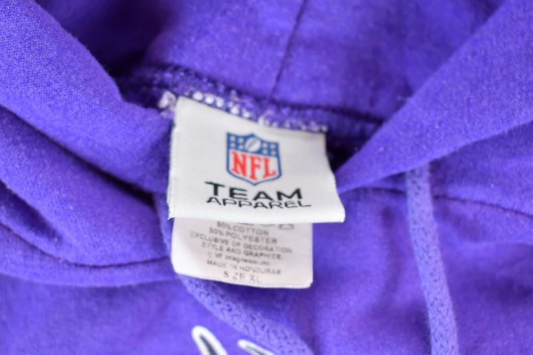 Vintage 1990s Minnesota Vikings Football NFL Hoodie Sweatshirt Men's XL from propervintagecanada