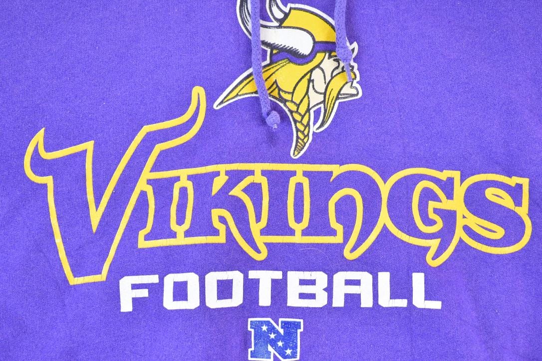 Vintage 1990s Minnesota Vikings Football NFL Hoodie Sweatshirt Men's XL from propervintagecanada