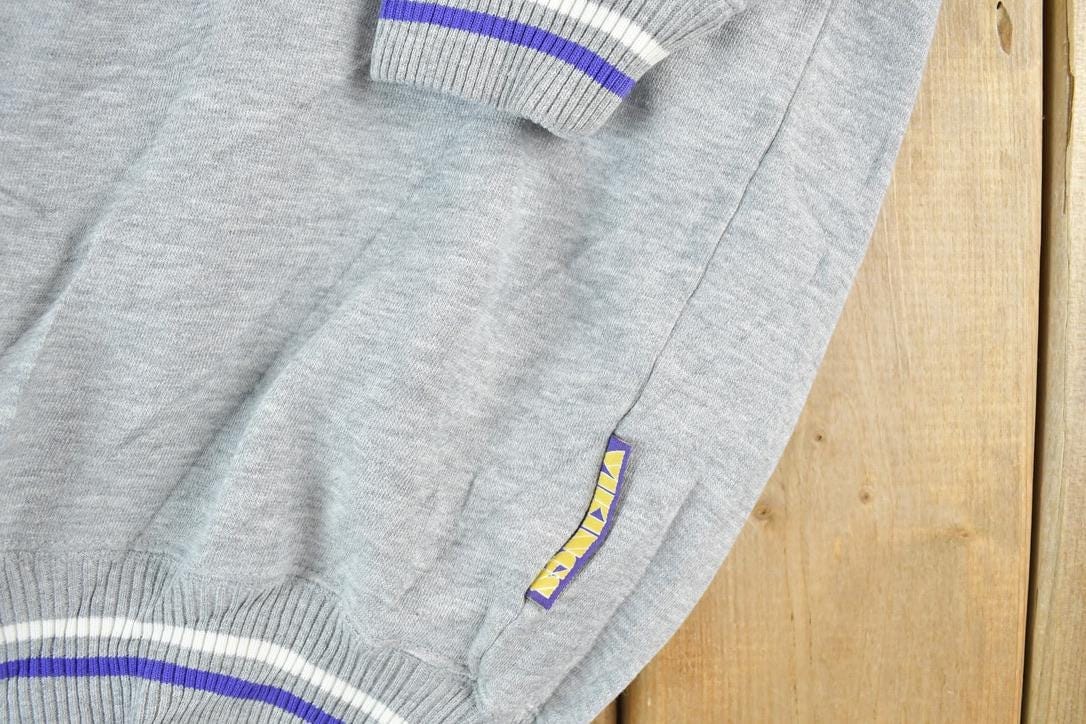 Vintage 1990s Minnesota Vikings Lee Sport Jersey Patch NFL Crewneck Sweatshirt Men's 2XL from propervintagecanada