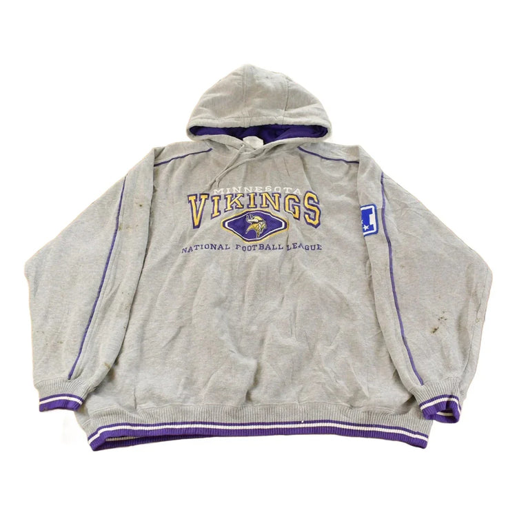 Vintage 1990s Minnesota Vikings Lee Sport NFL Hoodie Men's 2XL from propervintagecanada