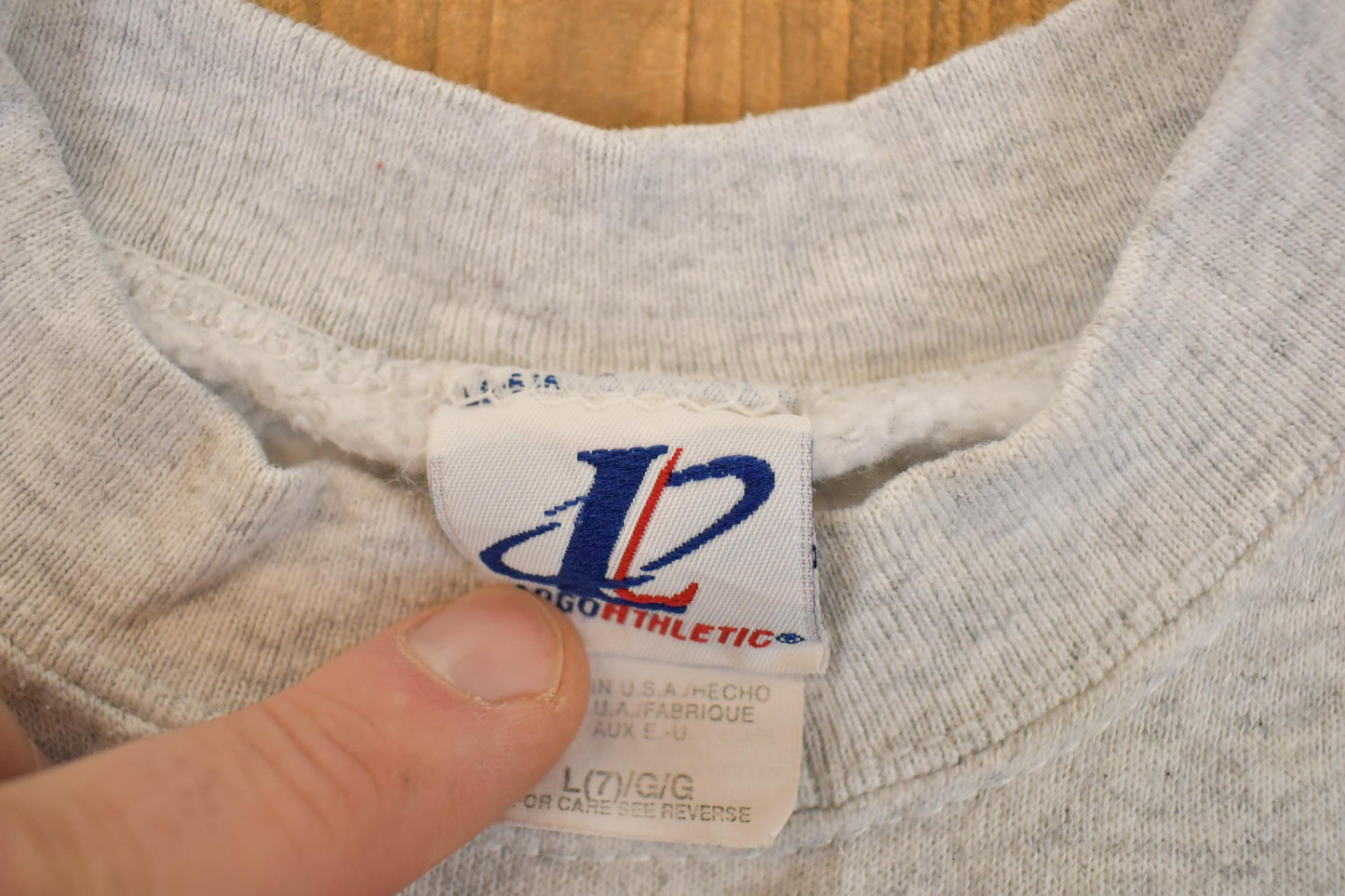 Vintage 1990s Minnesota Vikings Logo Athletic NFL Crewneck Sweatshirt Youth L from propervintagecanada