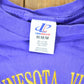 Vintage 1990s Minnesota Vikings Logo Athletic NFL Graphic Cropped T-Shirt Made In USA Women's M