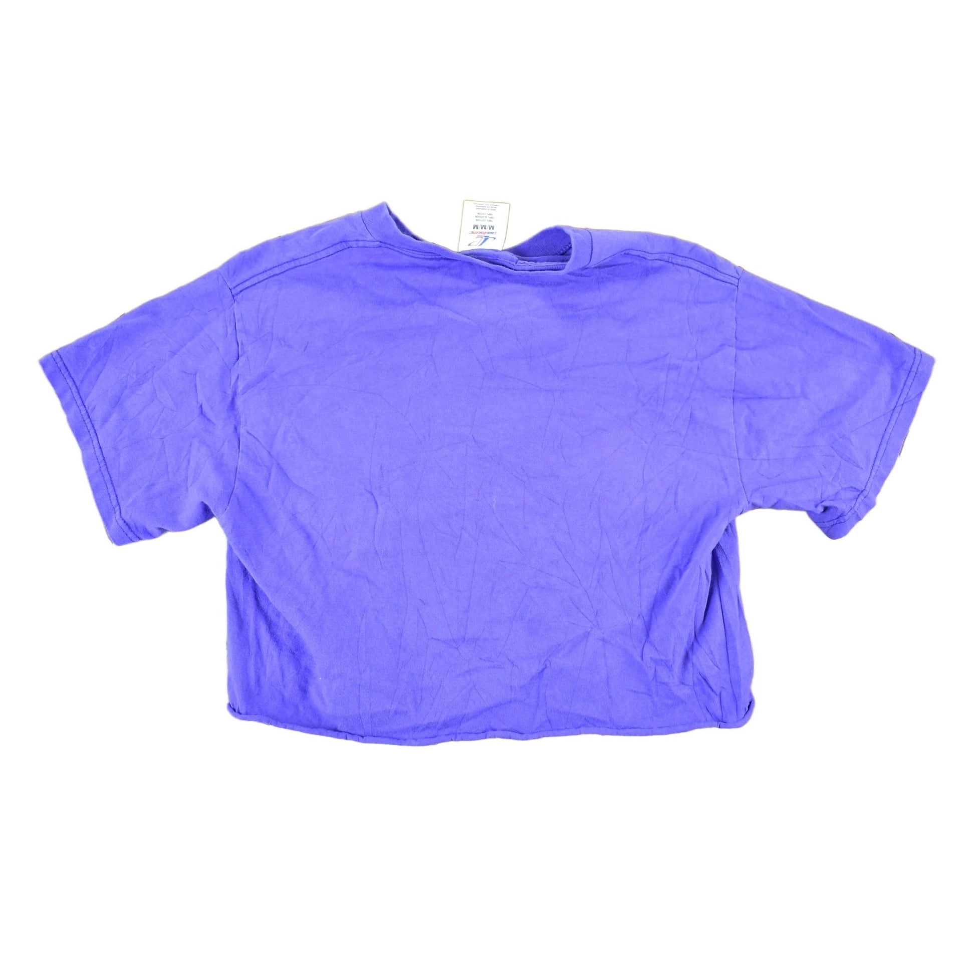 Vintage 1990s Minnesota Vikings Logo Athletic NFL Graphic Cropped T-Shirt Made In USA Women's M