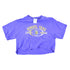 Vintage 1990s Minnesota Vikings Logo Athletic NFL Graphic Cropped T-Shirt Made In USA Women&