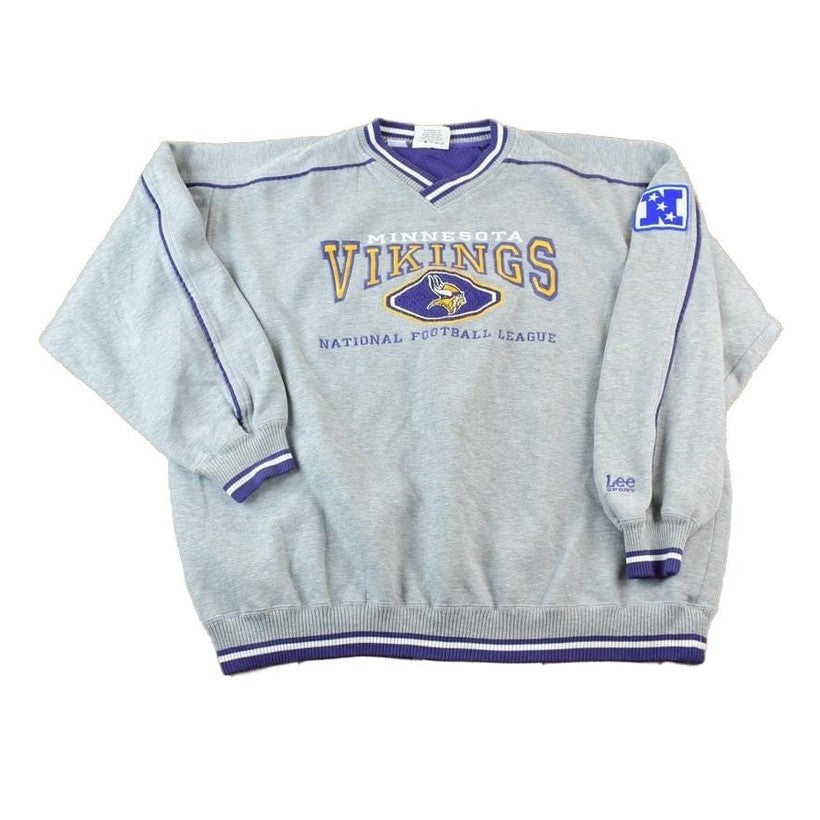 Vintage 1990s Minnesota Vikings NFL Crewneck Sweatshirt Men's 2XL from propervintagecanada