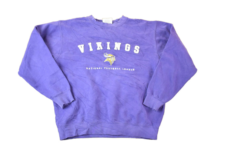 Vintage 1990s Minnesota Vikings NFL Crewneck Sweatshirt Men's Medium from propervintagecanada