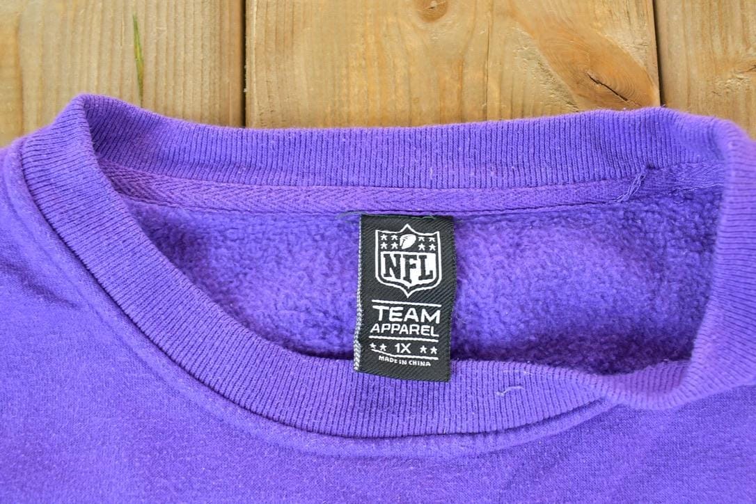 Vintage 1990s Minnesota Vikings NFL Crewneck Sweatshirt Men's XL from propervintagecanada