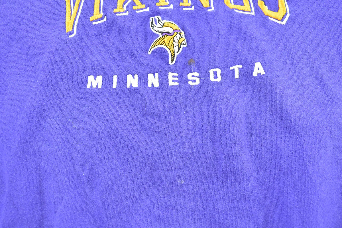 Vintage 1990s Minnesota Vikings NFL Embroidered Crewneck Sweatshirt Mens XL Men's Large from propervintagecanada